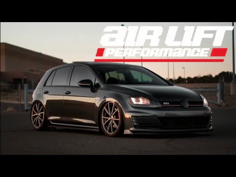BAGGING A MK7 GTI ! Air Lift Air Suspension Install & Review | 2016 Volkswagen GTI