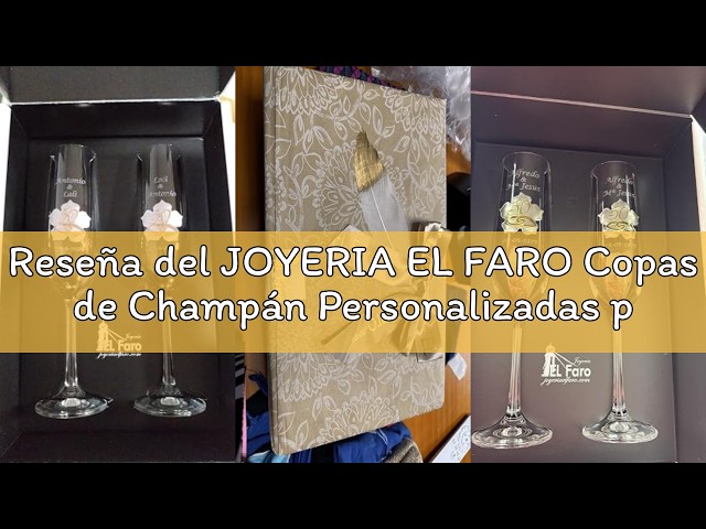Vídeo relacionado con JOYERIA EL FARO | Copas de vino personalizadas | Estuche premium incluido | Brinda y celebra el amor (Infinito)