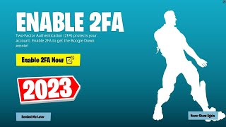HOW TO ENABLE 2FA IN FORTNITE 2023! (EASY METHOD)