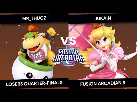 Fusion Arcadian 5 - Mr_Mugz (Bowser Jr.) vs Jukain (Peach) - Losers Quarter-Finals