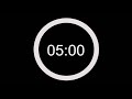 Black screen timer - 5 Minute Countdown