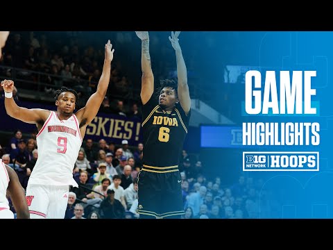 Iowa at Washington | HIGHLIGHTS | Big Ten Basketball | 02/04/2026