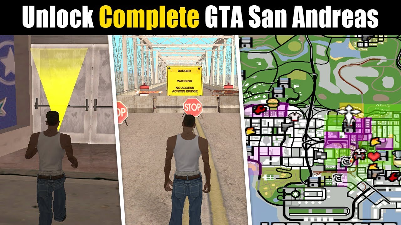 How to unlock areas in GTA San Andreas? Tipseri