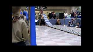 preview picture of video 'Pinewood Derby District Races 2014'