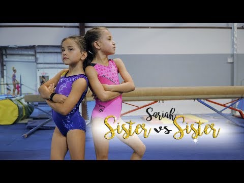 Sister VS Sister Gymnastics Challenge| Sariah SGG