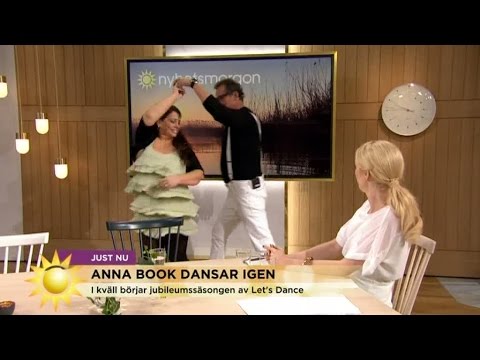 Här bjuder Steffo upp Anna Book - mitt under intervjun - Nyhetsmorgon (TV4)