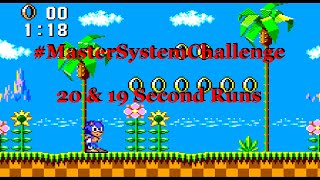 Master System Challenge #1- Greenhill Zone in 20 & 19 Seconds Our Best Runs!