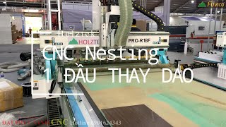 Máy cnc nesting thay dao tự động giá rẻ của Holztek Pro-R1BF.