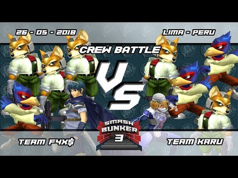 Smash Bunker III - Team F4X$ vs Team Karu - SSBM Crew Battle