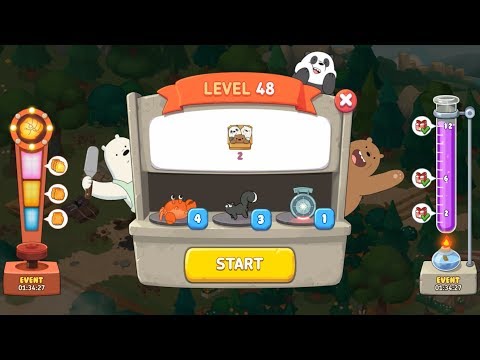 We Bare Bears Match3 Repairs Level 48 HD 1080p