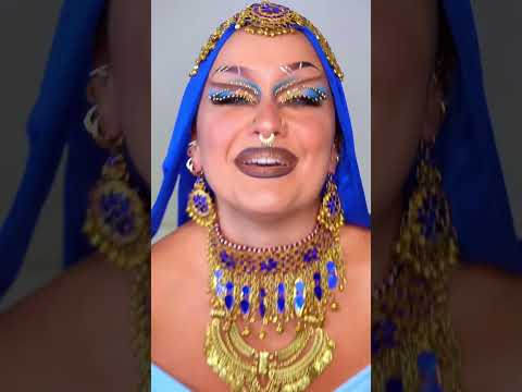 Un look inspiré de Jasmine dans Aladin Part.4 💙🧞‍♂️ Only love and art ✨ #look #fashion #art