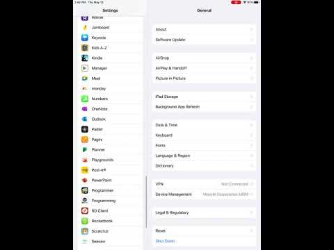 Enable app access to camera and mic on iPad
