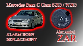 Mercedes W203 S203 Alarm Horn Replacement