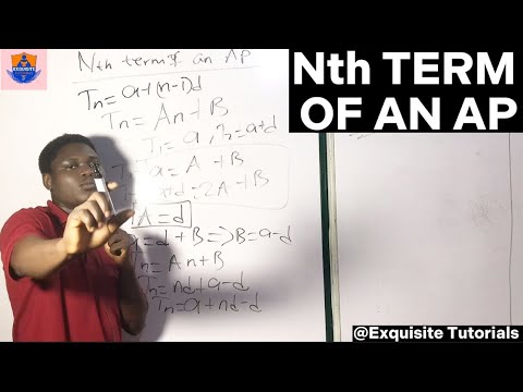 Nth TERM OF AN AP (Using the Exquisite formula) #jamb #university