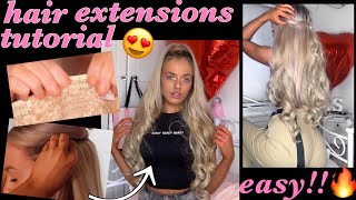 HOW TO GET GLAM HAIR😍grwm ~ how to clip in extensions!!!🔥🔥
