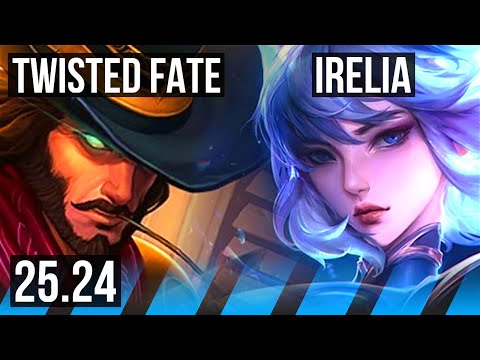 TWISTED FATE vs IRELIA (MID) | 32K damage | KR Master | 25.24