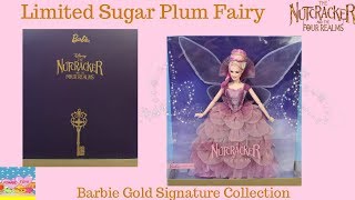 The Sugar Plum Fairy Barbie Doll From The Nutcracker and the four Realms Gold Signature Collection