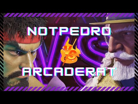 SF6 👊 NotPedro (Ryu) vs Arcaderat (JP)👊 ICFC NA SF Summer 2023 Pre Season - Top 8 - Losers Quarter