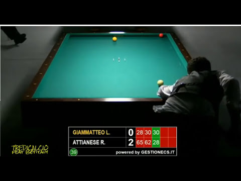 ATTIANESE vs GIAMMATTEO - Campionato Italiano Biliardo Juniores 2016 Nova Gorica
