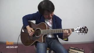 Video thumbnail for [Acoustic Guitar Book 43]  New Product Review / Ibanez AE245-NT by acguitarbook