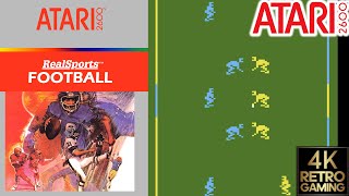 Realsports Football Atari 2600 4k Gameplay