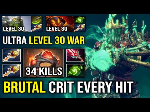 ULTRA LEVEL 30 WRAITH KING Double Rapier Crit Every Single Hit vs Carry Tiny 7.30e Dota 2