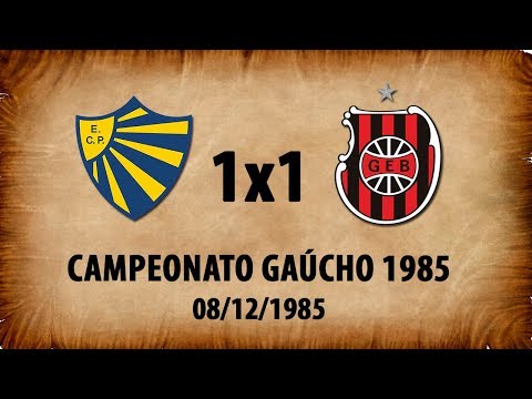 E.C.Pelotas 1x1 G.E.Brasil - Campeonato Gaúcho 1985