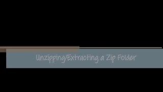 How to Unzip/Extract files from a Compressed Zip Folder