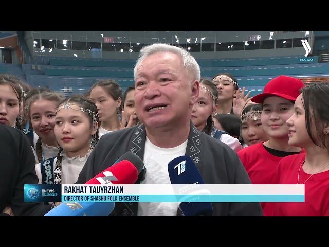 Астанада 3 мыңнан астам мектеп оқушысы «Қамажай» биін орындады