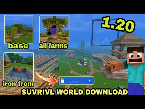 Gaming Ash - 1.20 Best Survival World Download and Tour for Minecraft pocket edition || Hind ||