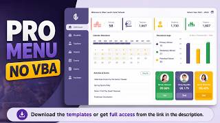 Design a Professional Excel Dashboard Side Menu (No VBA)