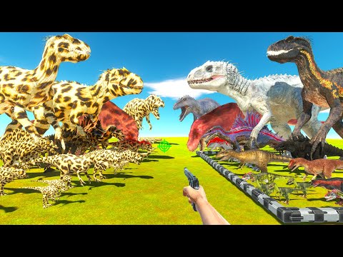 FPS Avatar Rescues Carnivore Dinosaurs and Fights Shadow Itself - Animal Revolt Battle Simulator