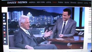 BILL CLINTON TALKS ALIEN INVASION ON JIMMY KIMMEL