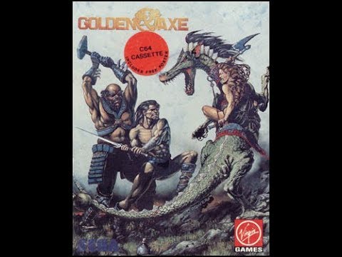 Golden Axe (1990) - Commodore 64 Cassette C64 (Full Loading & Gameplay)