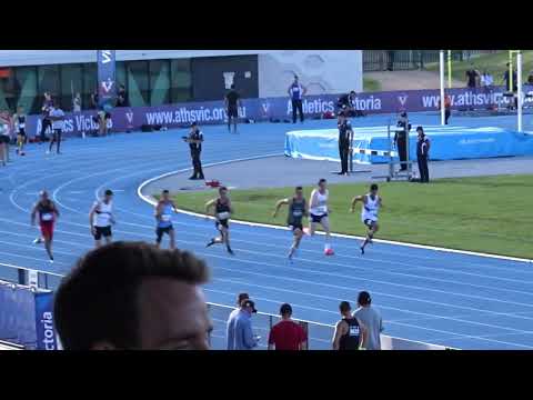 Ht3. 100m Men, Victorian Open & Para Championships, Lakeside Stadium 2/03/2018