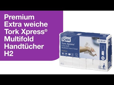 Artikelvideo 1 für TORK Papierhandtücher 100297 Xpress® H2 Premium Extra Soft Interfold-Falzung 2-lagig 2.100 Tücher, Artikelnummer 204537