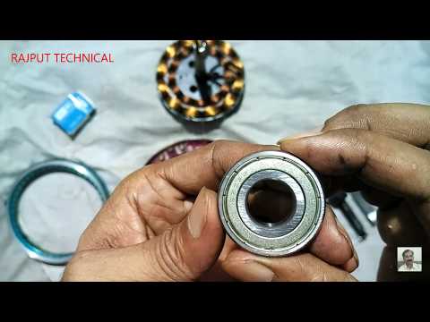 How to change top end cover ball bearing of ceiling fan