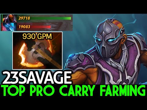 23SAVAGE [Anti Mage] Pro Carry Battle Fury Build Max Speed Farm Dota 2
