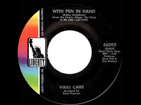 1969 HITS ARCHIVE: With Pen In Hand - Vikki Carr (mono 45)