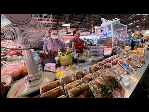 Eat simple Lao food and shopping at the market in Pakse, Laos final