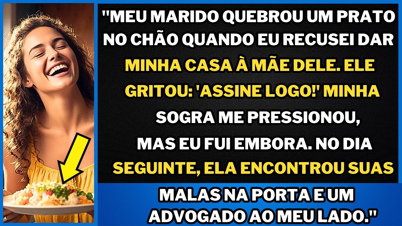 "MEU MARIDO JOGOU UM BOLO NA MINHA CARA QUANDO EU RECUSA DAR MINHA CASA COMO PRESENTE À MÃE DELE"