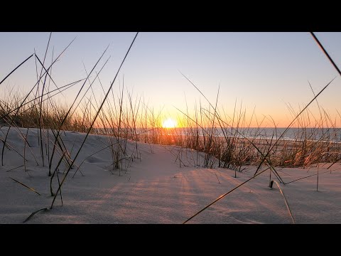 Naturgeräusche der Nordsee, Meeresrauschen beim Sonnenuntergang