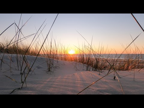 Naturgeräusche der Nordsee, Meeresrauschen beim Sonnenuntergang