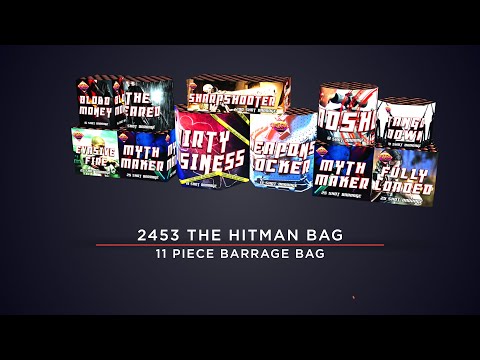 Bright Star Fireworks - 2453 Hitman 11 Piece Barrage Bag