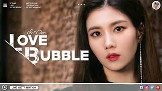 [Request #3] IZ*ONE (아이즈원) - Love Bubble | Line Distribution (Color Coded)