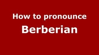 How to pronounce Berberian
