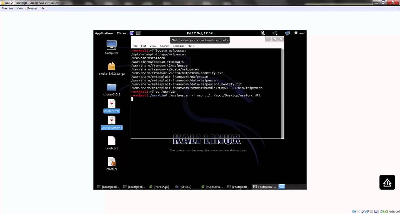 Fuzzing & Stack overflow - Perl / MSF & spike.