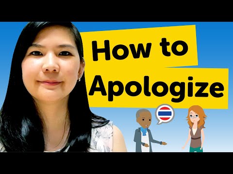 How to Apologize in Thai - Thai Conversational Phrases