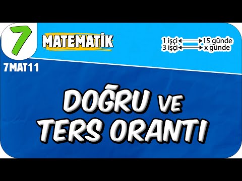 Doğru ve Ters Orantı 📘 7. Sınıf Matematik #2025