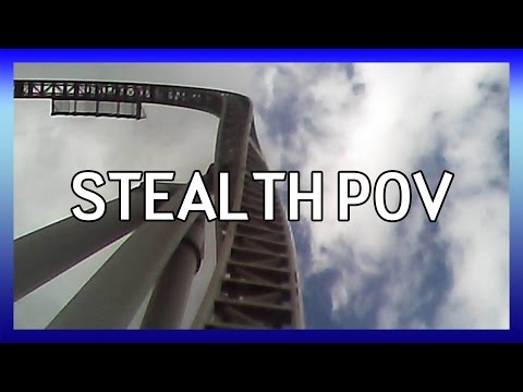 Stealth rollercoaster front seat on ride PoV, Thorpe Park (HD Spy Watch Test)